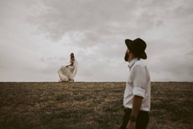 Bride and groom outdoor ceremony at Rathmoy Estate