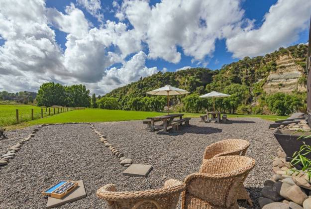 Outdoor area for venue hire at Rathmoy Estate